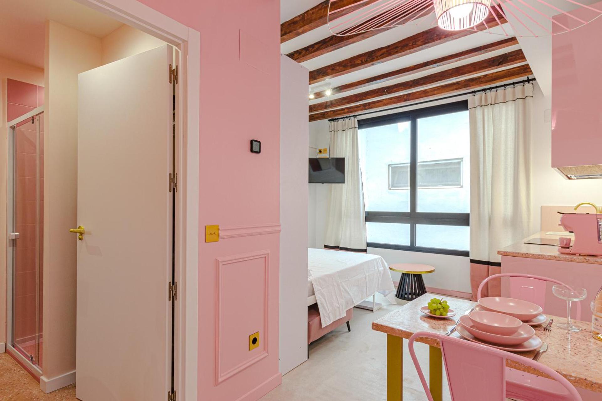 Glamorous Pink Studio In City Center 阿利坎特 外观 照片